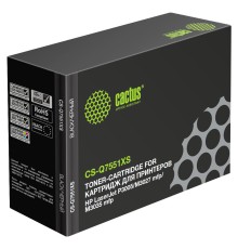 Картридж лазерный Cactus CS-Q7551XS Q7551X черный (13000стр.) для HP LJ P3005/M3027/M3035