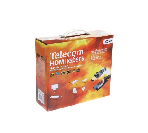 Кабель HDMI-19M --- HDMI-19M ver 2.0+3D/Ethernet,2 фильтра 20m Telecom <TCG200F-20M> VCOM Telecom HDMI (m) - HDMI (m) 20м (TCG200F-20M) Кабель HDMI-19M --- HDMI-19M ver 2.0+3D/Ethernet,2 фильтра 20m Telecom <TCG200F-20M> VCOM Telecom HDMI (m) - HDMI (m) 20м (TCG200F-20M)