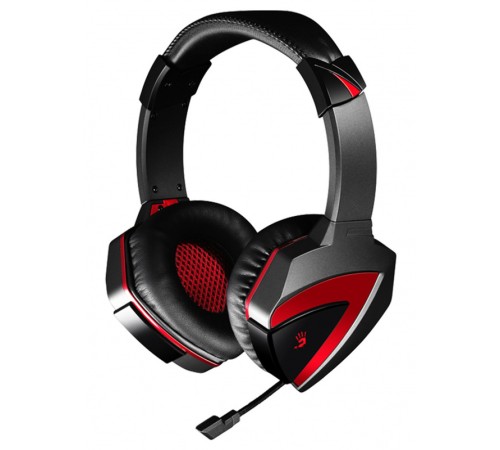 Наушники с микрофоном A4Tech Bloody G500 черный/красный мониторные оголовье (A4TECH G500) Наушники с микрофоном A4Tech Bloody G500 черный/красный мониторные оголовье (A4TECH G500)