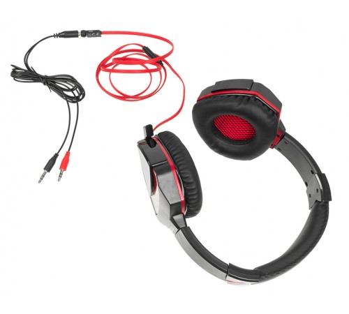 Наушники с микрофоном A4Tech Bloody G500 черный/красный мониторные оголовье (A4TECH G500) Наушники с микрофоном A4Tech Bloody G500 черный/красный мониторные оголовье (A4TECH G500)