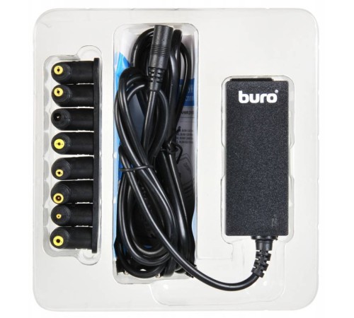 Блок питания Buro BUM-0036S40 автоматический 40W 9.5V-20V 8-connectors от бытовой электросети LED индикатор Блок питания Buro BUM-0036S40 автоматический 40W 9.5V-20V 8-connectors от бытовой электросети LED индикатор
