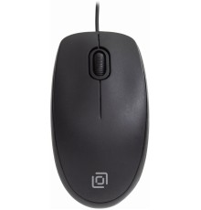 Мышь Оклик 195M черный оптическая (1200dpi) USB (3but)