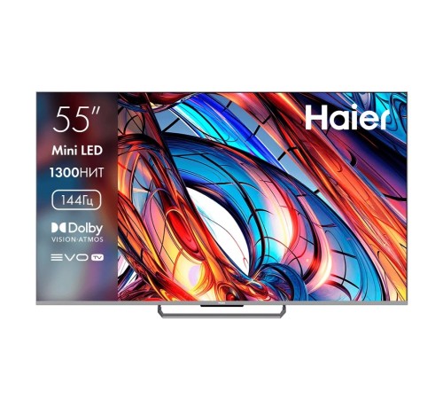 55" Телевизор Haier 55 Mini LED {4K Ultra HD (3840x2160 Пикс), 144 Гц, LED} 55" Телевизор Haier 55 Mini LED {4K Ultra HD (3840x2160 Пикс), 144 Гц, LED}