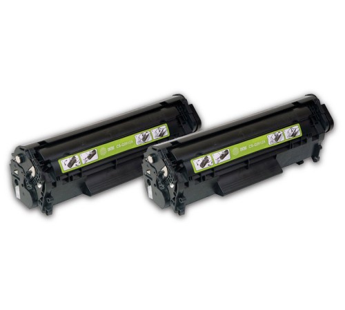 Картридж лазерный Cactus CS-Q2612AD черный x2упак. (2000стр.) для HP 1010/1012/1015/1018/1020/1022/3015/3020