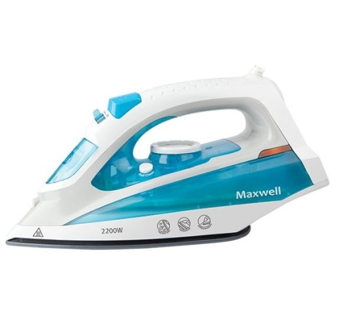 Утюг Maxwell MW-3055B 2200Вт белый/голубой