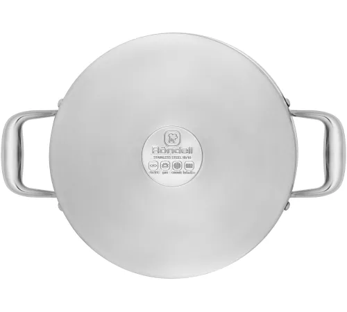 Кастрюля Rondell Vintage RDS-344 5л. d=24см (с крышкой) серебристый Кастрюля Rondell Vintage RDS-344 5л. d=24см (с крышкой) серебристый