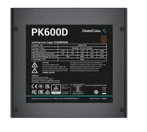 Блок питания 850W Deepcool PN850D (ATX, 20+4 pin, 120mm fan, PCI-E 6+2Px3 16 pin (12V-2x6), 8xSATA) (R-PN850D-FC0B-EU) Блок питания 850W Deepcool PN850D (ATX, 20+4 pin, 120mm fan, PCI-E 6+2Px3 16 pin (12V-2x6), 8xSATA) (R-PN850D-FC0B-EU)