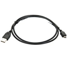 Кабель USB 2.0 A-->mini-B 5P (1м) черный TELECOM <TC6911BK-1.0M> VCOM Telecom USB 2.0 Type-AM - miniUSB 1м (TC6911BK-1.0M)