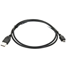 Кабель USB 2.0 A-->mini-B 5P (1м) черный TELECOM <TC6911BK-1.0M> VCOM Telecom USB 2.0 Type-AM - miniUSB 1м (TC6911BK-1.0M)