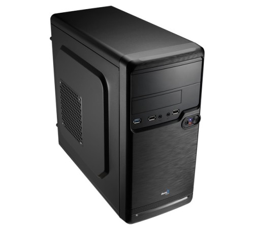Корпус Aerocool Qs-182 черный без БП mATX 2x120mm 2xUSB2.0 1xUSB3.0 audio