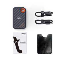 SSD накопитель Netac ZX20 II 512GB USB 3.2 Gen 2 Type-C External Magnetic Portable SSD, R/W up to 2000MB/1800MB/s, with USB C to A cable and 20Gbps USB C to C cable 3Y wty