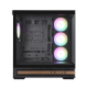 Корпус ZALMAN P40 Prism Plus, ATX, BLACK, WINDOW, 3xCombo (3.5'' or 2.5"), 1xUSB TYPE-C, 2xUSB3.0, SIDE 3x120mm ARGB, REAR 1x120mm ARGB