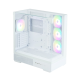 Корпус ZALMAN P40 Prism Plus, ATX, WHITE, WINDOW, 3xCombo (3.5'' or 2.5"), 1xUSB TYPE-C, 2xUSB3.0, SIDE 3x120mm ARGB, REAR 1x120mm ARGB