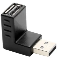 GCR Переходник USB 2.0 AM / AF , угловой, вниз, GCR-53494 Greenconnect GCR-53594