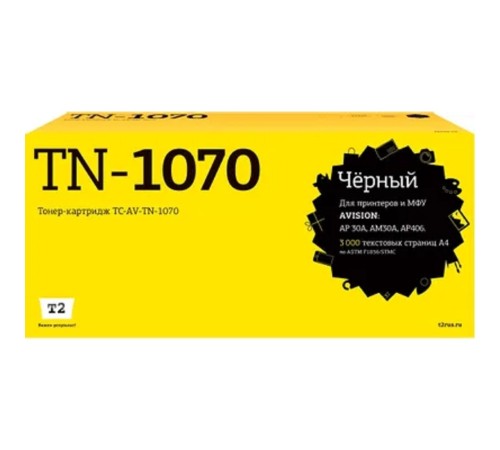 TC-AV-TN-1070 Картридж T2 для Avision AP30A/AM30A/AP406 (3000стр.) с чипом TC-AV-TN-1070 Картридж T2 для Avision AP30A/AM30A/AP406 (3000стр.) с чипом