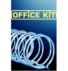 Пружины для переплета металлические Office Kit d=14.3мм 100-120лист A4 черный (100шт) OKPM916B