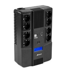 ИБП Бастион SSKAT-UPS 1000-AID-IN-1x9-8 {Line-interactive, 1000/600Вт, LCD-дисплей, USB/ RJ-45, АКБ 1х 9Ач, сверху ЕВРО 4+4, МПТ} (8934)
