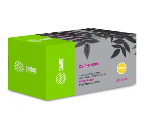 Картридж лазерный Cactus CS-PH7100M 106R02607 пурпурный (4500стр.) для Xerox Phaser 7100/7100N/7100DN