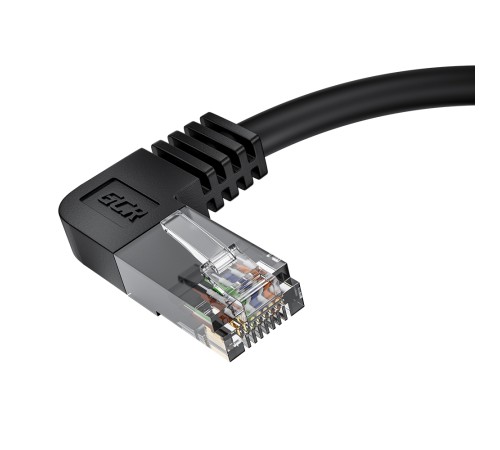 GCR Патч-корд прямой 2.0m UTP кат.5e, черный, левый угол, литой, ethernet high speed, RJ45, T568B, GCR-53151 Greenconnect RJ45(m) - RJ45(m) Cat. 5e 2м чёрный (GCR-53151) GCR Патч-корд прямой 2.0m UTP кат.5e, черный, левый угол, литой, ethernet high speed, RJ45, T568B, GCR-53151 Greenconnect RJ45(m) - RJ45(m) Cat. 5e 2м чёрный (GCR-53151)