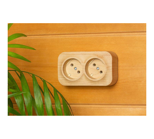 Quteo Розетка 2X2К без шт п/подкл ДЕРВ Legrand 782281