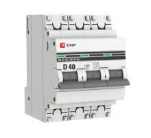 EKF mcb4763-3-40D-pro Автоматический выключатель 3P 40А (D) 4,5kA ВА 47-63 EKF PROxima