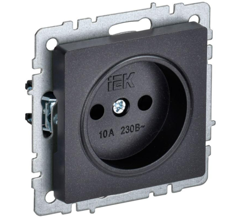 IEK BR-R10-10-K02 BRITE Роз. без з/к/ш 10А РС10-1-0-БрЧ черн. IEK BR-R10-10-K02 BRITE Роз. без з/к/ш 10А РС10-1-0-БрЧ черн.