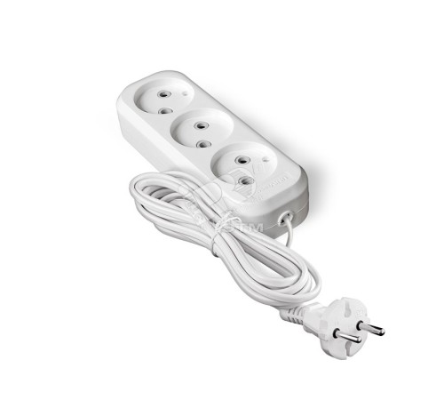 Удлинитель У6-639 ШВВП 2х0.75 3гнезда 3м