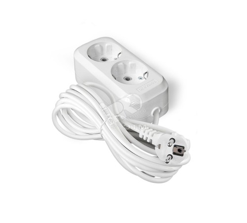 Удлинитель 2х5м Е-302 с заземлением ПВС 3х1