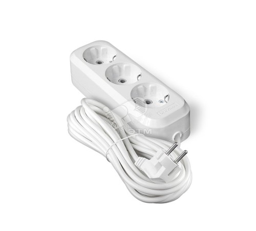 Удлинитель 3х7м Е-303 с заземлением ПВС 3х1