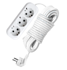 Удлинитель бытовой 3х10м с заземлением 10А АВС-пластик E-303