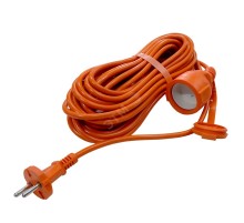 Удлинитель силовой 1 розетка шнур 10м ПВС 2х0.75 6А УШ-6