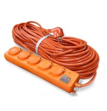 Удлинитель силовой 5х10м с выкл ПВС 3х1.5 16А IP44 У10-026