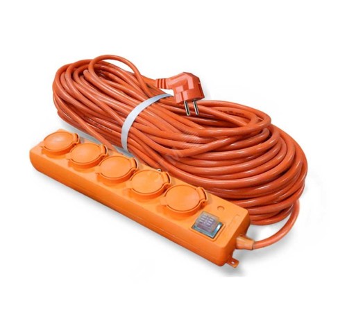 Удлинитель силовой 5х10м с выкл ПВС 3х1.5 16А IP44 У10-026