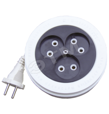 Удлинитель бытовой 3х5м рулетка ШВВП 2х0.75 6А У6-004