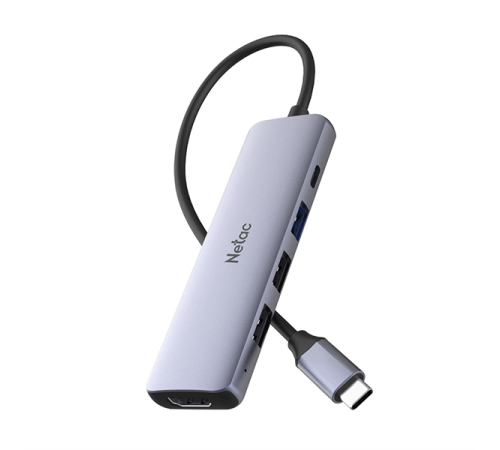 Netac Hub WF13, Type-C to USB3.0+USB2.0*2+100W PD+HDMI
