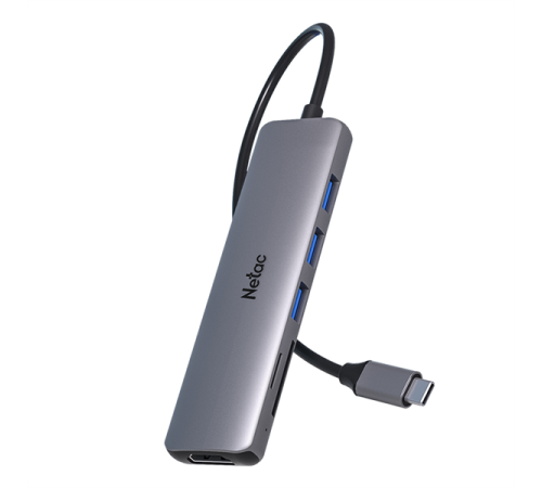 Netac Hub WF14, Type-C to USB3.0*3+HDMI+mSD/SD 2.0