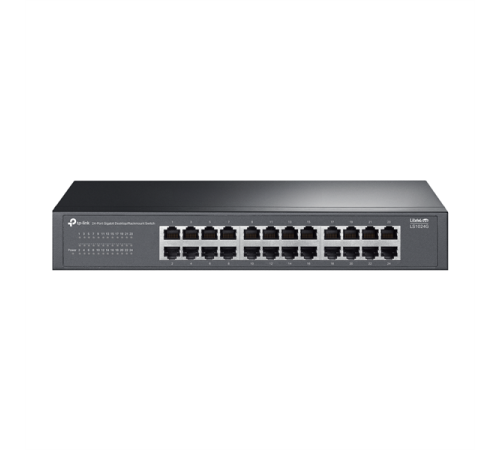 TP-Link LS1024G Коммутатор с 24 гигабитными портами для размещения на столе или в стойке