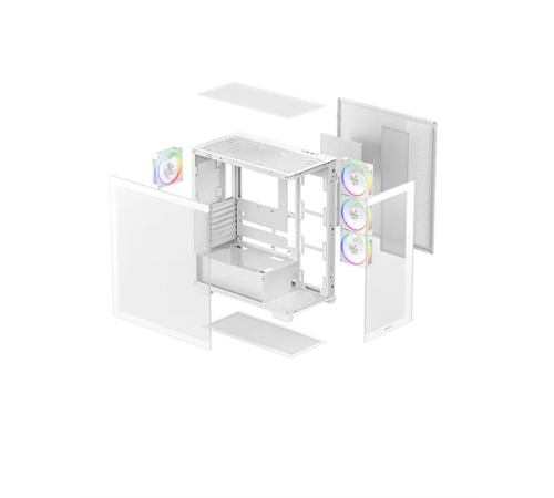 Компьютерный корпус Deepcool CG580 4F V2 WH без БП, боковое окно (панорама), 4x120mm ARGB PWM вентилятора, белый, ATX (R-CG580-WHADA4-G-2) Компьютерный корпус Deepcool CG580 4F V2 WH без БП, боковое окно (панорама), 4x120mm ARGB PWM вентилятора, белый, ATX (R-CG580-WHADA4-G-2)