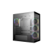 Компьютерный корпус Deepcool CG580 4F V2 без БП, боковое окно (панорама), 4x120mm ARGB PWM вентилятора, черный, ATX (R-CG580-BKADA4-G-2)