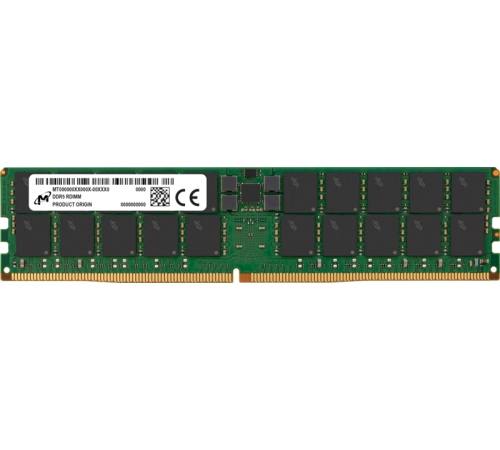 Оперативная память Micron DDR5 RDIMM 128GB 2Rx4 5600 MHz ECC Registered MTC40F2047S1RC56BB1, 1 year, OEM