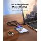 Внешний корпус для HDD/SSD Netac NT07WH11-30B0 2.5 SATA --> USB3.0 , скользящая прозрачная крышка, USB3.0 A --> B кабель