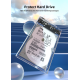 Внешний корпус для HDD/SSD Netac NT07WH11-30CC 2.5 SATA --> USB3.0 , скользящая прозрачная крышка, USB3.0 C --> C кабель