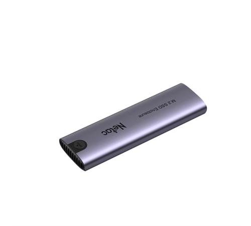 Внешний корпус для HDD/SSD Netac NT07WH51-32CA WH51 M.2 NVMe/SATA, USB3.1 Gen2 10Gb/s --> M-Key(M&B key) NVMe & SATA,алюминиевая крышка, совместим с  2280/2260/2242/2230, A --> C кабель