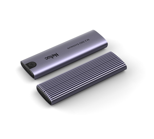Внешний корпус для HDD/SSD Netac NT07WH51-32CA WH51 M.2 NVMe/SATA, USB3.1 Gen2 10Gb/s --> M-Key(M&B key) NVMe & SATA,алюминиевая крышка, совместим с  2280/2260/2242/2230, A --> C кабель