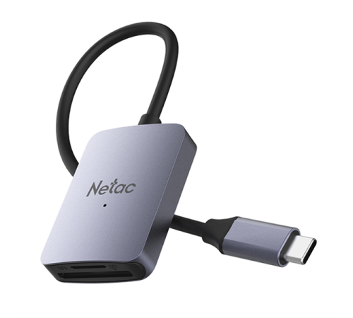 Картридер Netac WK12GYCN USB3.0 Type-C --> mSD/SD Картридер Netac WK12GYCN USB3.0 Type-C --> mSD/SD