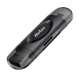Картридер Netac WK14BKCN USB3.0+Type-C --> mSD/SD, Черный