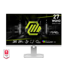 MSI MAG 27" 274QRFW X32 White {IPS 2560x1440 320hz 0.5ms 300cd 2xHDMI DisplayPort Tilt HAS Pivot Internal}
