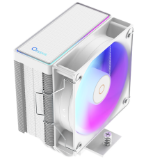 Кулер для процессора Ocypus Gamma A40 WH ARGB Digital, 100mm ARGB FAN, Top Display Panel, 4 HEAT PIPES, 4-PIN PWM, 600-2400 RPM, 29.5DBA, HYDRO BEARING, LGA115X/1200/1700/18XX, AM4/AM5