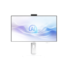 Моноблок MSI Modern AM273QP AI 1UM AiO 27" WQHD (2560x1440)IPS AG Non-touch, Core Ultra 5 125H (3.6GHz), 16Gb DDR5(2*8GB), 512GB SSD M.2, Intel UHD, WiFi, BT, camera, WirelessKB&mouse Eng/Rus,NoOS,1y,White