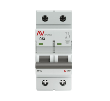 EKF mcb6-2-63C-av Выключатель автоматический AV-6 2P 63A (C) 6kA EKF AVERES